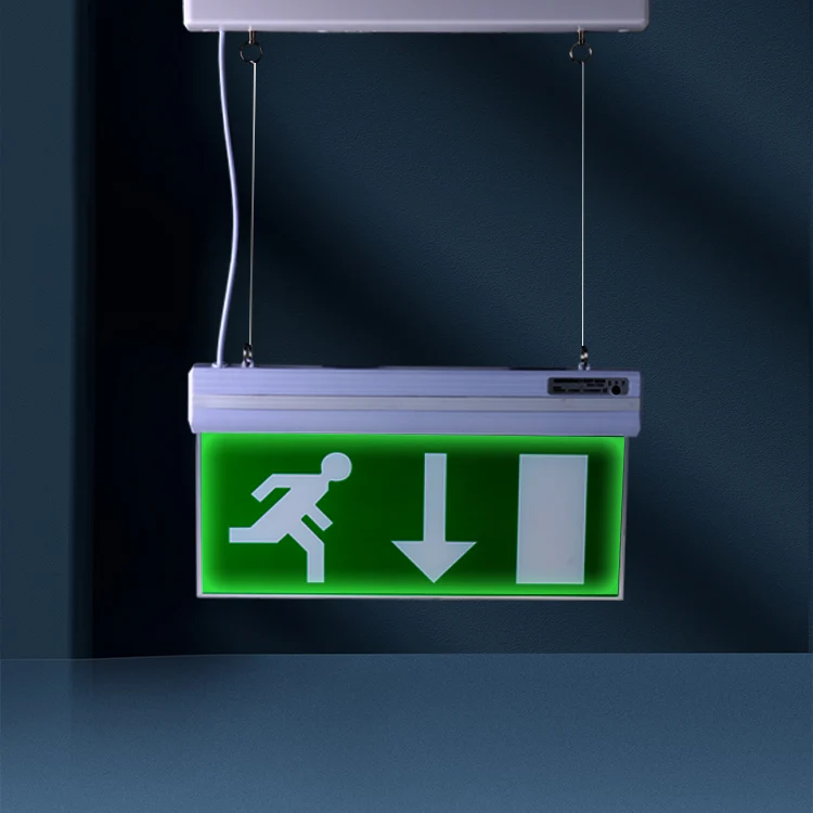 Emergency Light Customized Rechargeable Led Exit Light Sign For Emergency