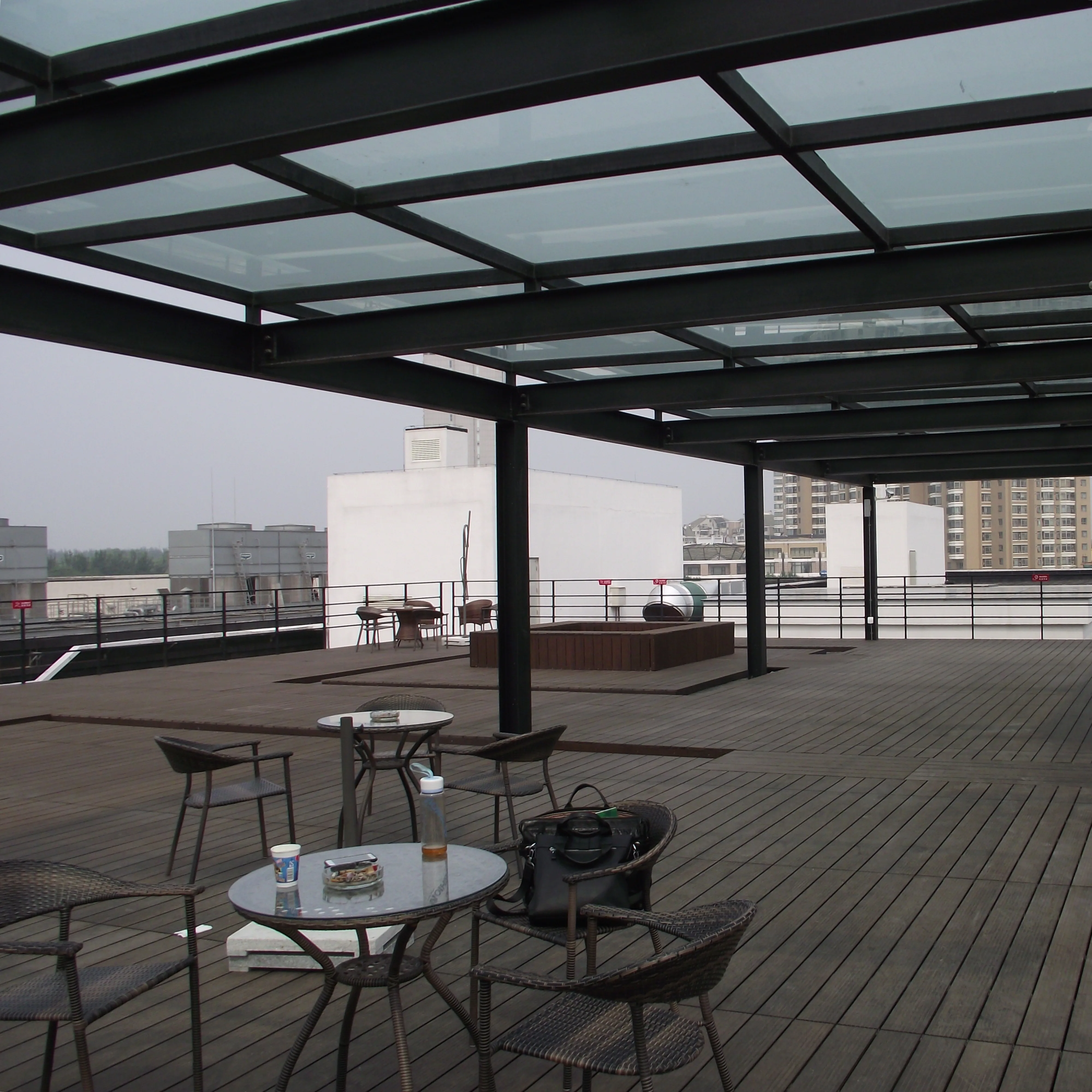 Outdoor Grooved Bamboo Decking Terrace Floor Strand Woven Engineered Bamboo Flooring for Hotel Garden