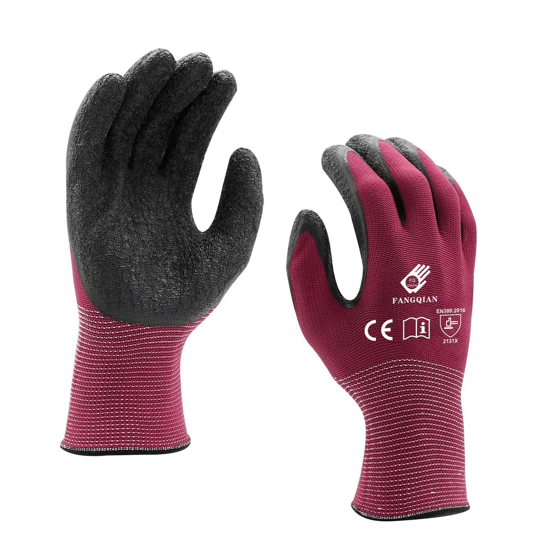 Industrial Safety Rubber Work Gloves Hand Protective Gloves For Construction
