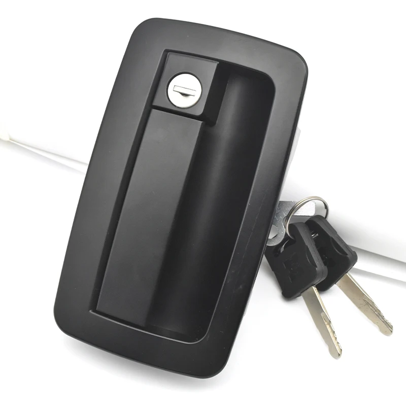 XK123 Black Entry Door Lock Latch Handle RV Camper Trailer Lock Door Handle  Door Handle.