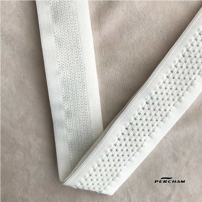 Width 40mm Two layers elastic webbing breathable sports shorts waistband mesh belt bands