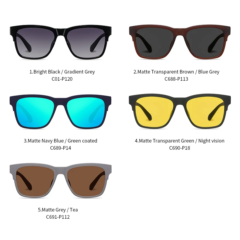 2024 Polarized Sports Light Frame Cycling Cricket Bike Sunglasses Driving Fishing Cycling Sunglasses