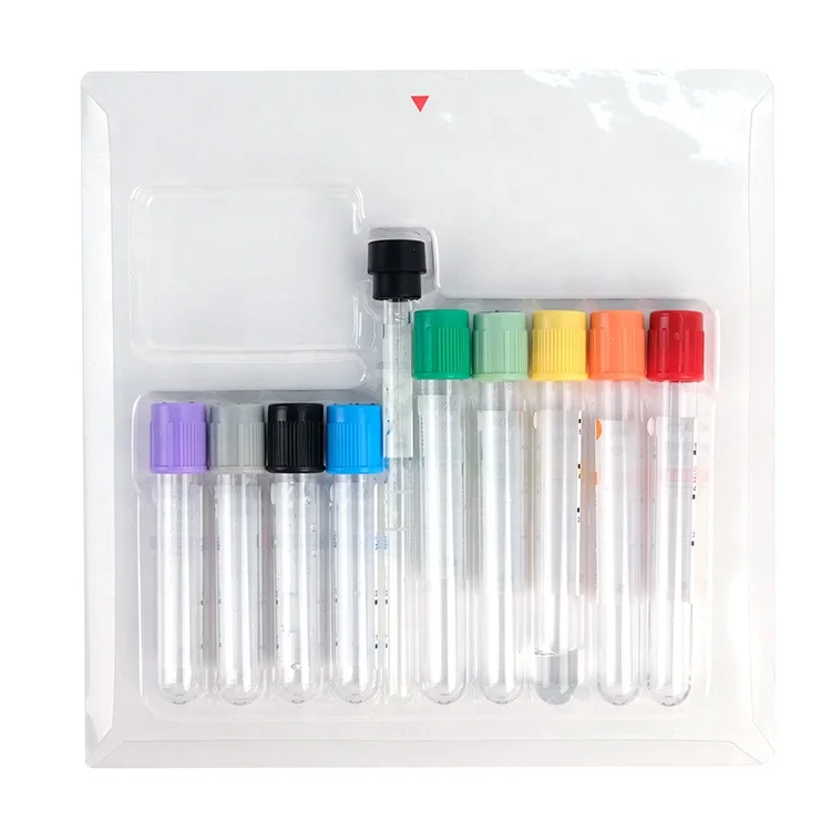 Vet Medical Consumables 5 ml i0 cc 10ml Plastic Vaccum Blood Sample Collection Tube Hospital Clinic Pet Blood Tube