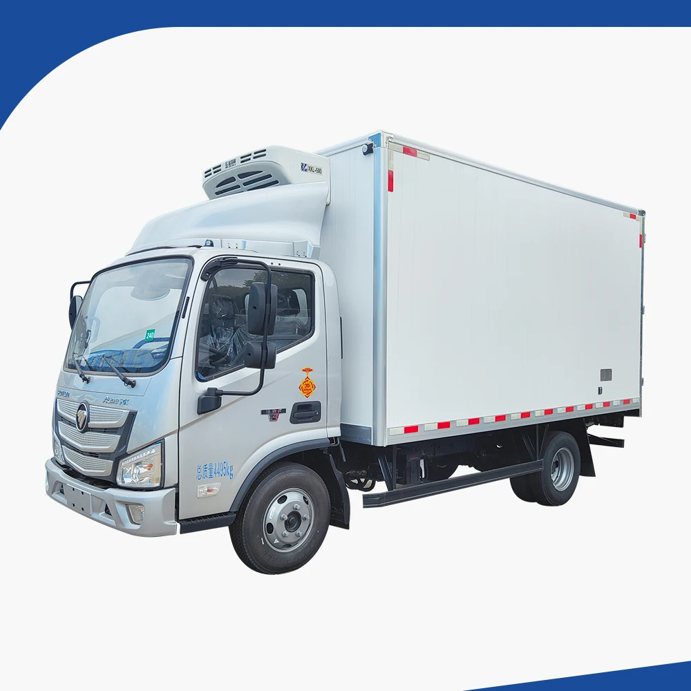 Foton S Aumark New Type Light 6 7 8 Ton 4X2 Transport Vehicle Stable Fruit Vegetable Preservation Long-Range Refrigerated Truck