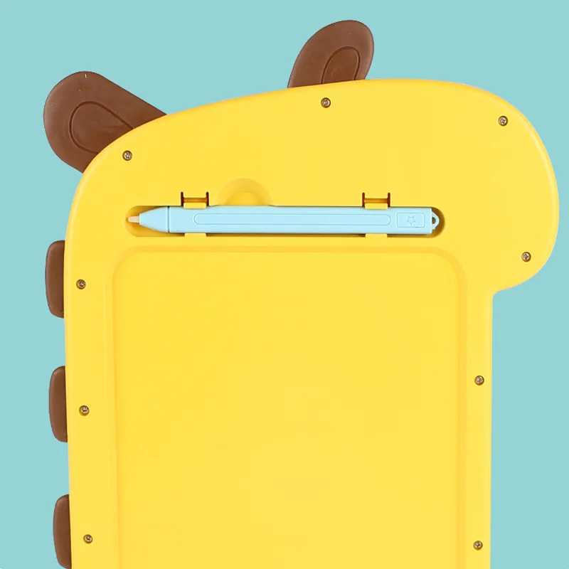 2023 hot selling graffiti lovely cartoon giraffe writing board lcd drawing board toys baby educational painting toy for kids