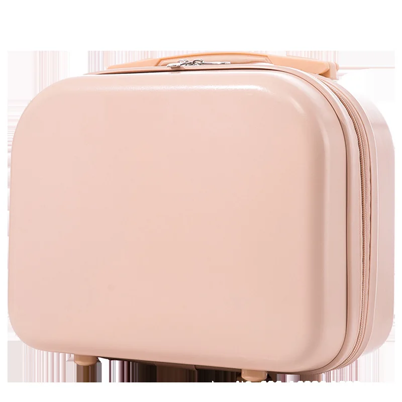 M2449 Wholesale ABS 14 Inch Travel Hand Carry Duffle Luggage Bags Tote Suitcase Organizer Makeup Handbag Cosmetic Bags & Cases