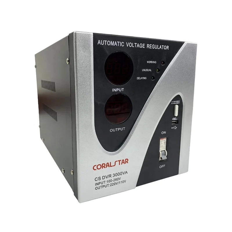 Wholesale  3000VA automatic voltage  stabilizer /voltage regulator  with USB port