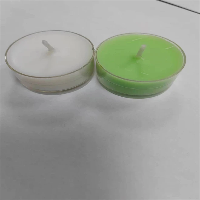 100% Natural White Beeswax Tealight Candles in Clear Plastic Cups 4 Hours Burn time Pack of 24