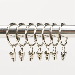 Free Sample Rustproof Vintage Metal Drapery Clips Hooks Decorative Curtain Rod Clips Hangers Curtain Rings with Clips