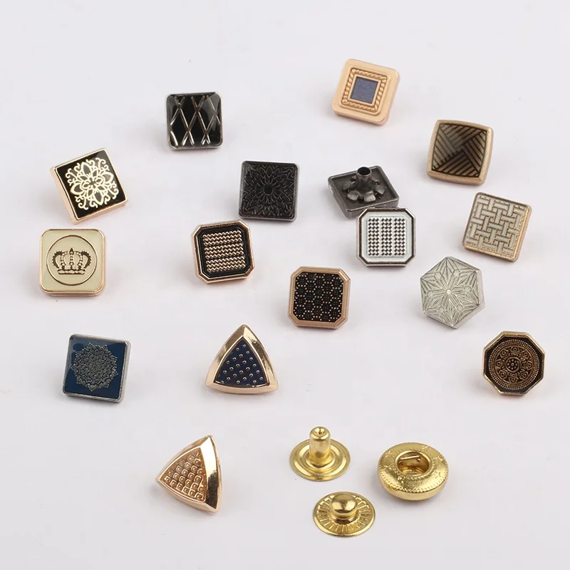 2023 новая застежка из цинкового сплава золотая металлическая кнопка для мусульманской одежды