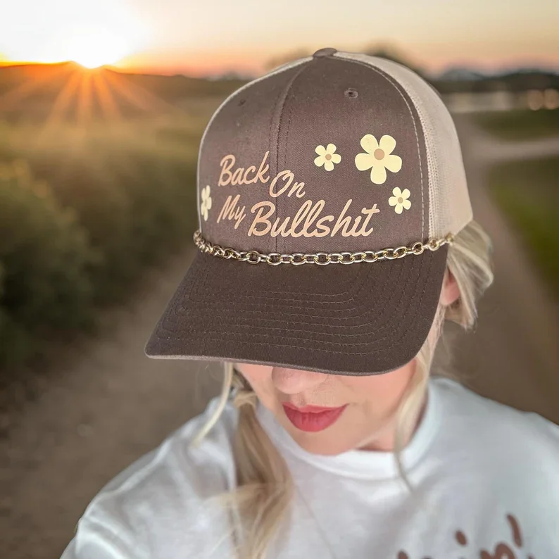 New Hat Chains Accessories Matte Bubble Link Colorful Acrylic Chain Removable Trucker Hat Chains