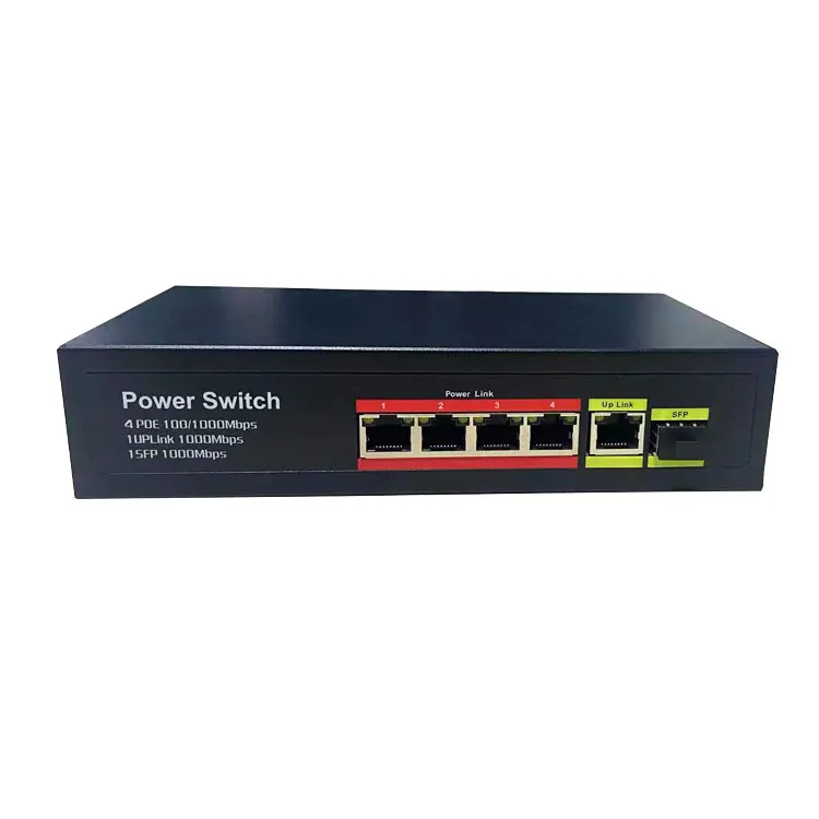 Oem 4 8 16 24 Port Gigabit Cctv Network Ethernet Poe Switch 48v 10/100/1000m For Hikvision Ip Camera
