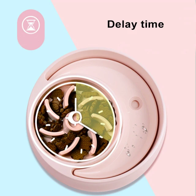 Durable Plastic Pet Cat Health Anti-swallow Pet Dog Bowl Slow Feeder Food float Drinking bowl