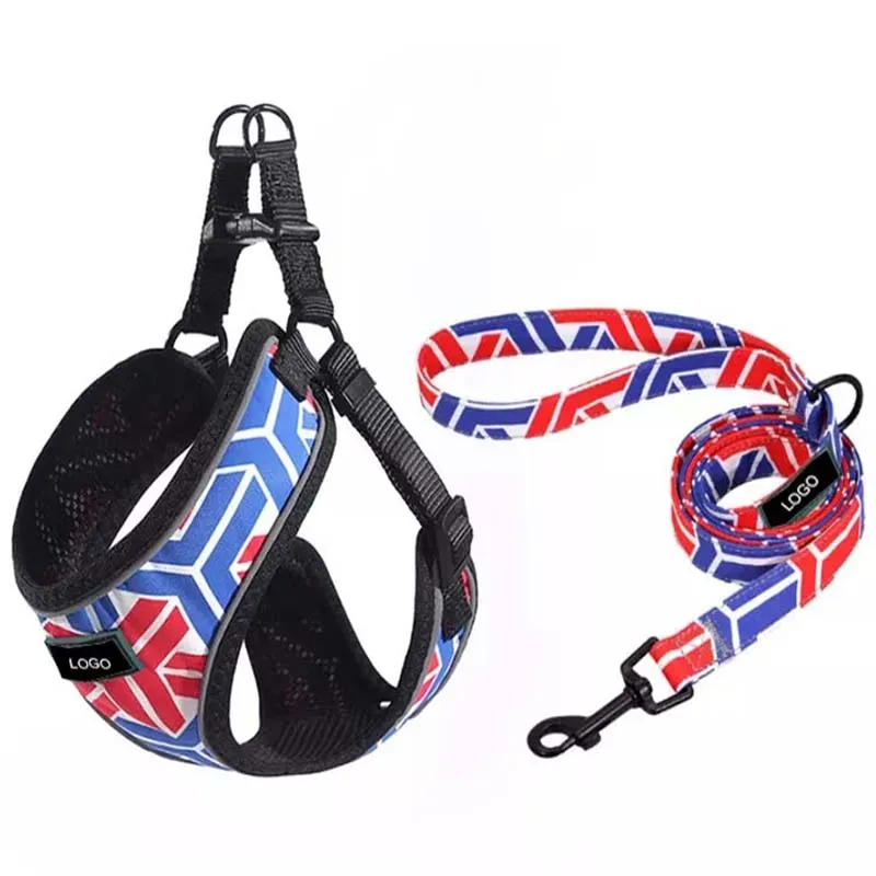 Оптовая продажа, частная торговая марка, Светоотражающий Поводок для собак, комплект шлейки от производителя, роскошные тактические поводки для домашних животных, куртка для собак на заказ с жгутом