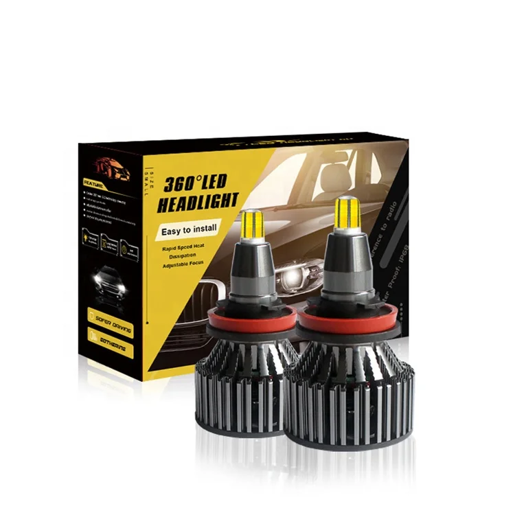 3D R1T 360 градусов: 6-стронние Кубики-18000LM H11 Противотуманные фары светодиодные фары LED H1 Высокий Низкий Луч авто лампы