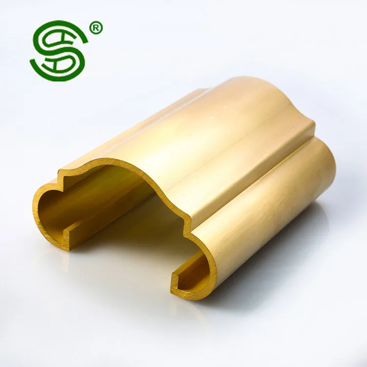 Customized Indoor Staircase Handrail Brass Balustrade Metal Stairs Railing Brass handrail