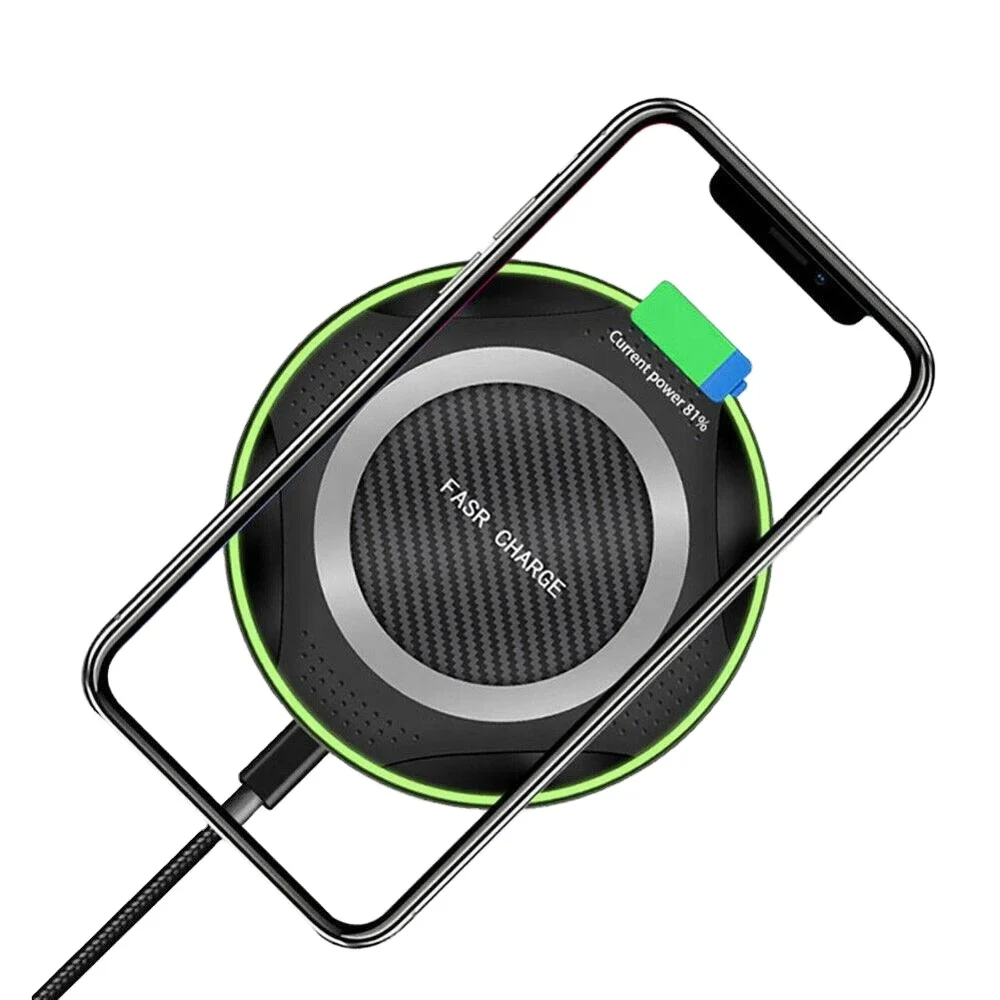 5 Stars Product Qi Fast Wireless Charging For Smart Mobile Phone Wireless Charger Pad Universal Charger Pad 10W Power