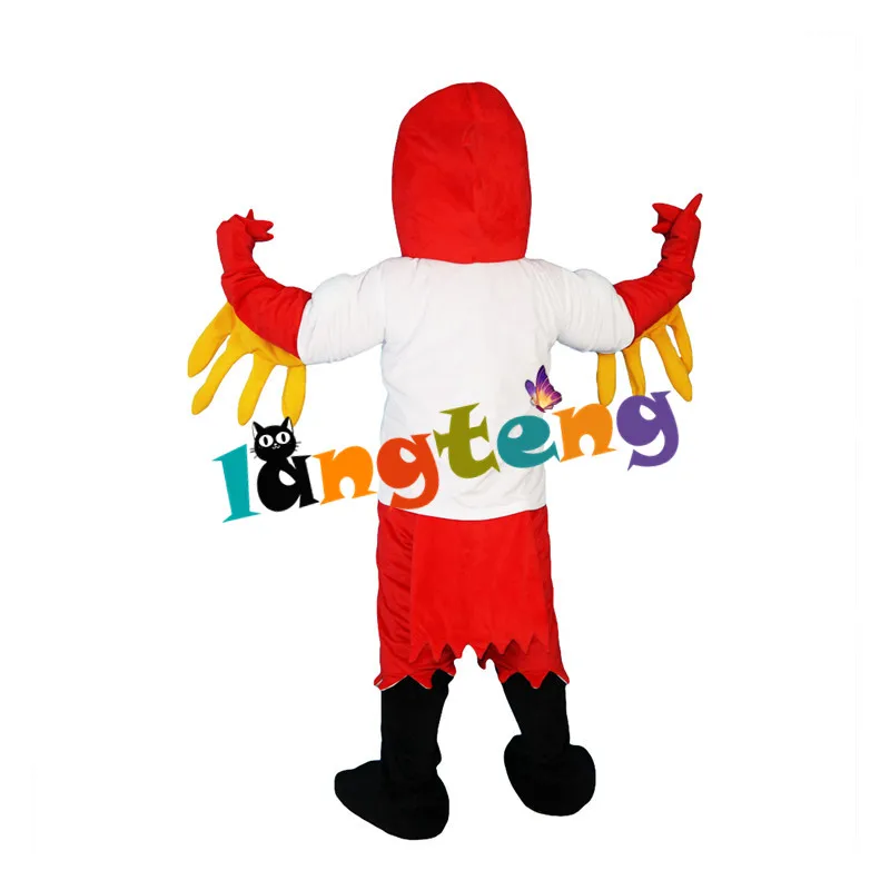 833 Bald Animal Costume Red Eagle Adult Cosplay Hawk Falcon Furry Costuming