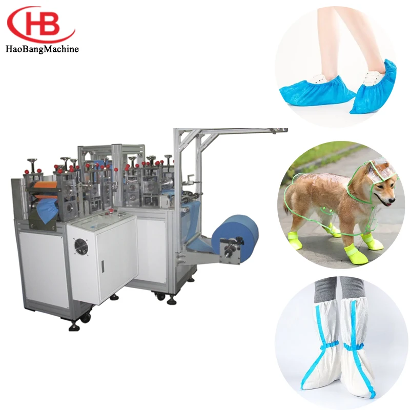 non woven shoe cover making machine for the production of shoe covers pet gloves  disposable shoe cover making machine