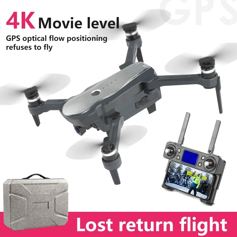  Новое поступление Дрон K20 с Wi-Fi Fpv 4K Hd-камерой и GPS дальность полета 1800