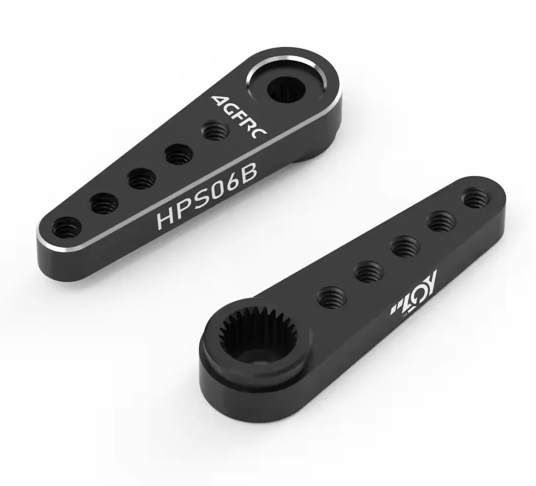 HPS06B High Precision 25T CNC Machined Aluminum Servo Horn / Arm For AGFRC A20, A23, A26, B13 Series Servo For RC Car