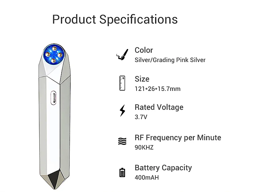  Новинка 2021 умное светодиодное устройство для красоты глаз с зарядкой от mini USB RF