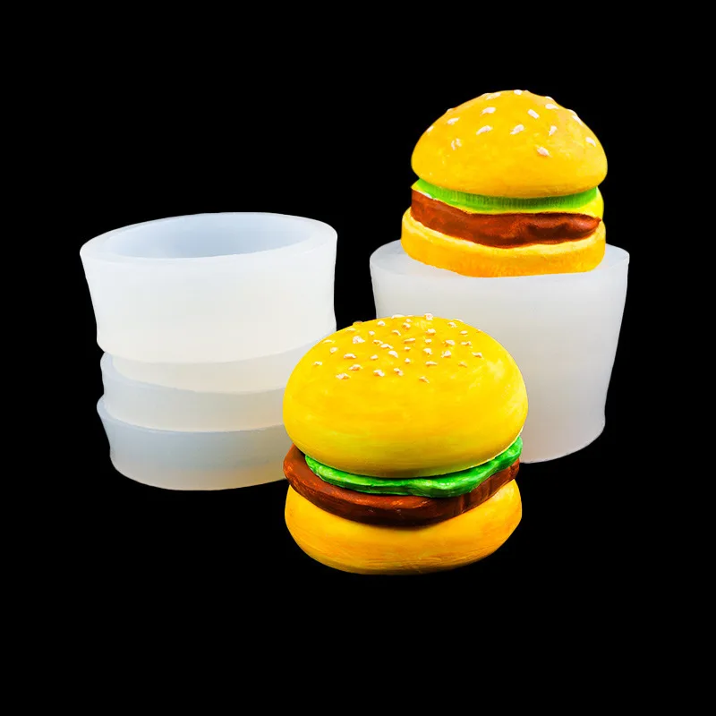 Knead Mold Bear Pineapple Bun Rice Ball Three-Dimensional Big Burger Knead Happy Silicone Mold