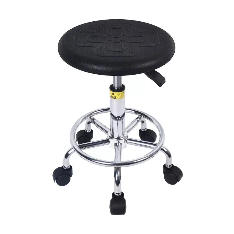 JBY-53 Chinese knot pattern PU foam seat Adjustable height bar stool chair