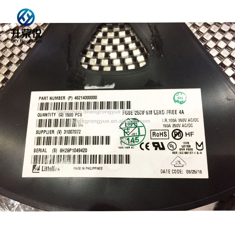 Оригинальный Littelfuse 46212000000 SMD предохранитель 2A 250 В поверхностного монтажа