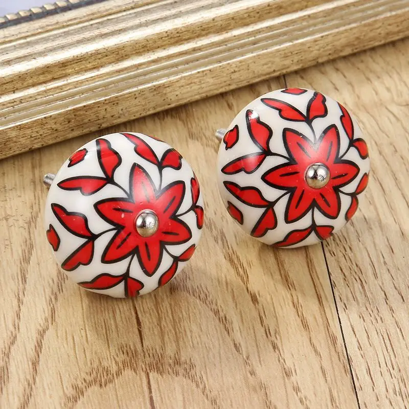 Latest Design Hot Selling New Style Classical Furniture Ceramic Handle Ceramic Furniture Cabinet Handle Made In China