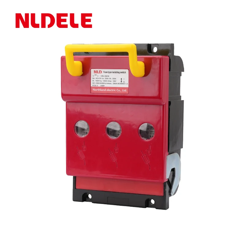 DC isolator strip switch disconnector 160a 250a 400a 630a hr17 low voltage HR battery pv solar fuse isolator