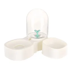 PAKEWAY Pet Food and Drinking Bowls New Design Double Food Bowl And Pet Water Fountain