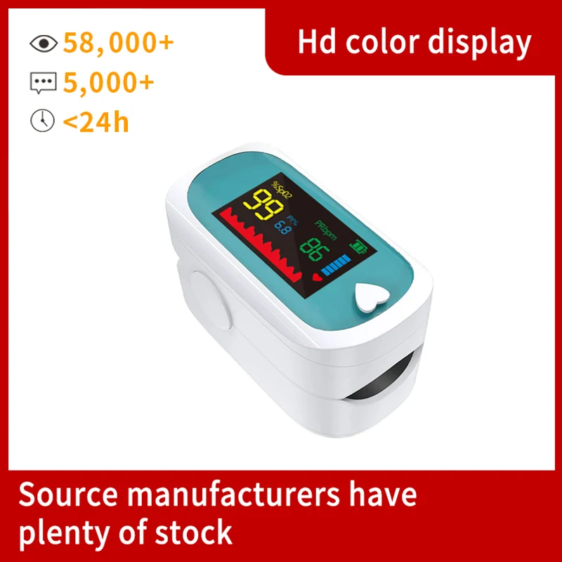 
SPO2 Blood Oxygen Saturation Detector Digital LCD Display Finger Pulse Oximetes de pluse for adult 