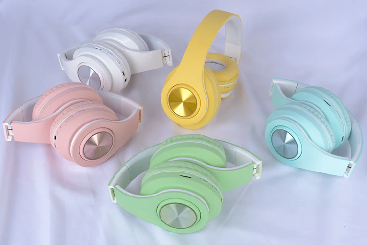 Новинка 2020 беспроводные наушники с креплением на голову Hi-Fi стерео со светодиодной подсветкой спортивные музыкальные игровая гарнитура
