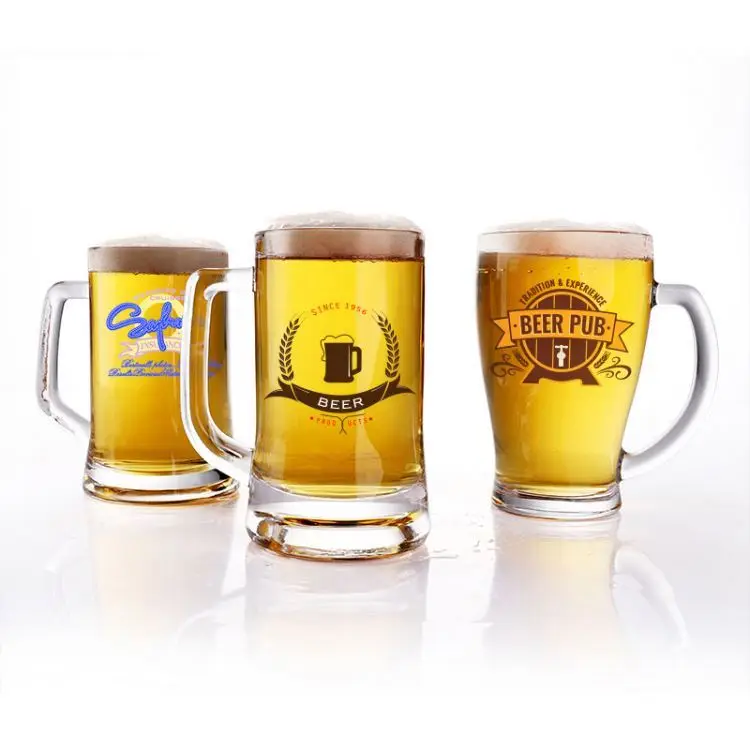 Beer Glass Tumbler pilsner beer glass classic pilsner style beer cup Heavy Base Bulge Top Pilsner Glass