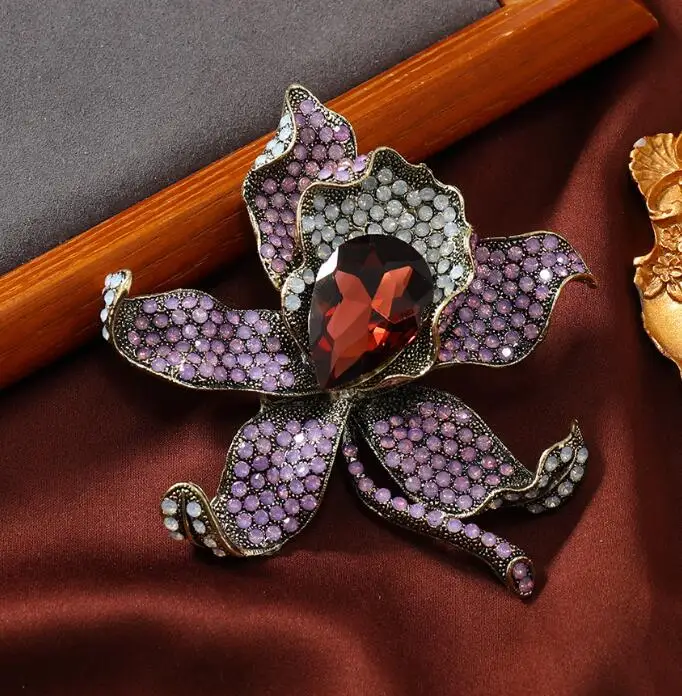 rhinestone brooch
