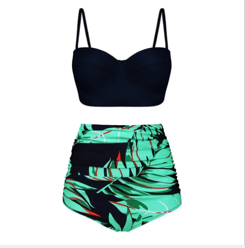 
2019 High Quality 12 Year Old Girl Removing Sexy Nude Models Printed Bikini Women Swimsuit Beach Swimwear Wholesalers 