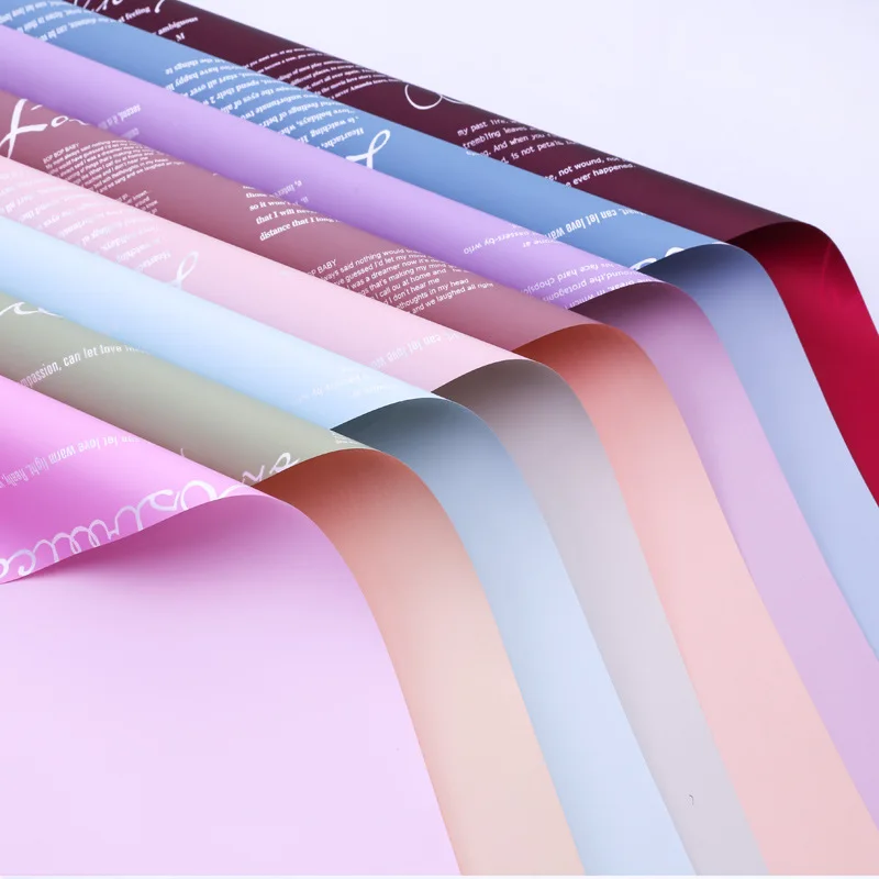 
Double side double color flower bouquets packing paper florist materials 