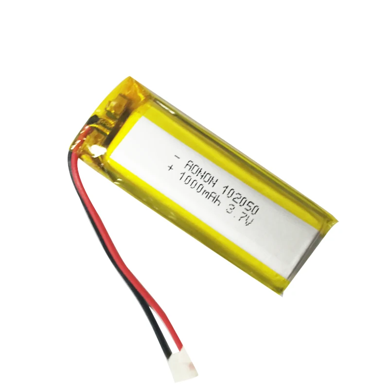 IEC62133 CB lithium polymer battery 102050 3.7v 1000mAh  medical battery