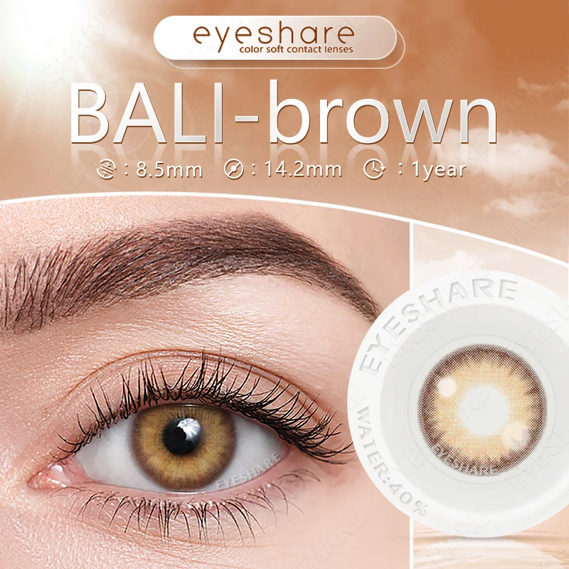 EYESHARE 2pcs Colored Contact Lenses For Eyes Natural Blue Beauty Contact Lenses Eye Puplis Yearly Cosmetic Color Contact Lens