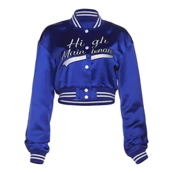 K22C22606 Custom Clothes Letterman Jacket Letter Embroidery Baseball Uniform Outfit Women Varsity Jacket