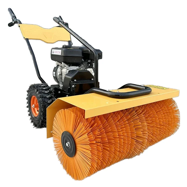 Manual gasoline snowplow ground ash sweeper Multifunctional snowplow