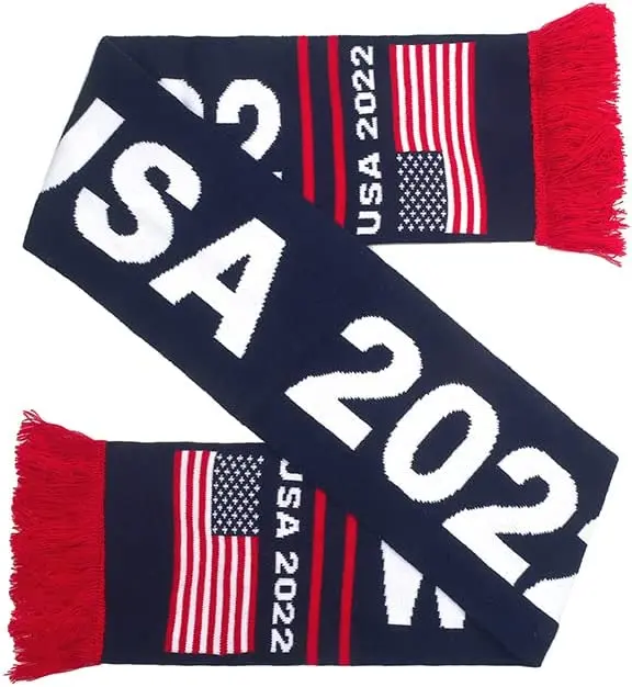 Лидер продаж, теплый популярный модный элегантный жаккардовый вязаный шарф 2022 с логотипом мирового клуба