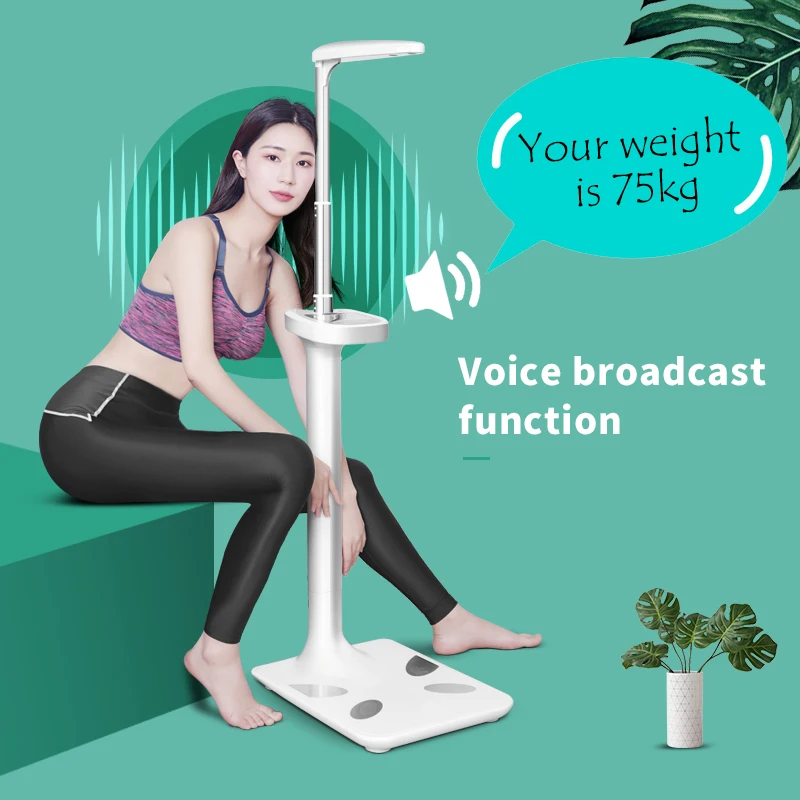 Accuracy Ultrasonic Balance BMI Hospital Healthcare Height And Weight Scale 200 KG