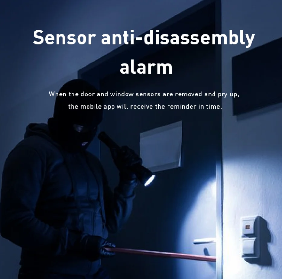 
Zigbee SmartLife Tuya Wifi Home Door and Window Magnetic Sensor Alarm Tuya wifi smart door sensor 