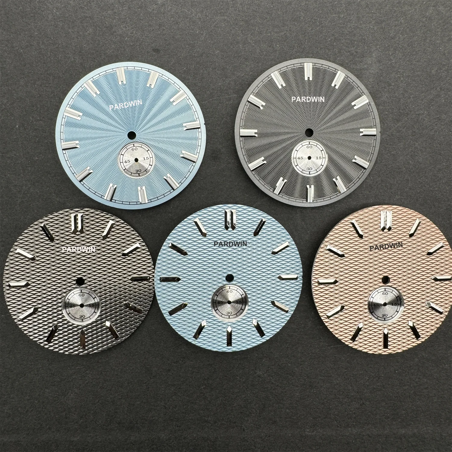 Luxury Mens Watches with custom made Guilloche dial watch Grade 5 Titanium watch  Automatic movement Japan Miyota 82S5