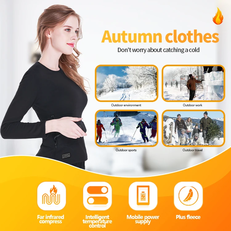 Новое поступление, в наличии, нижнее белье с подогревом для женщин, теплое зимнее теплое белье