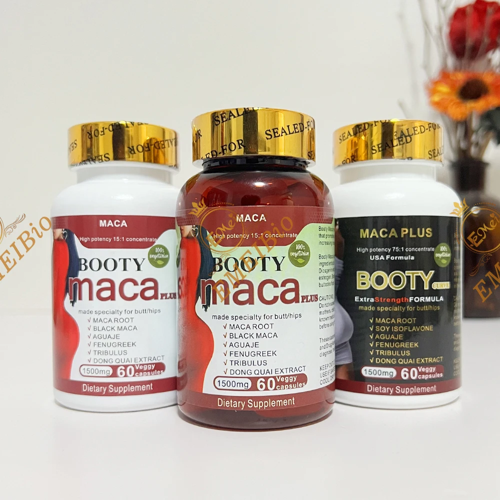 Private Label Vitamins Herbal Supplement Maca Hips Butt Lift Enlargement Capsule Hips And Butt Enhancement Pills