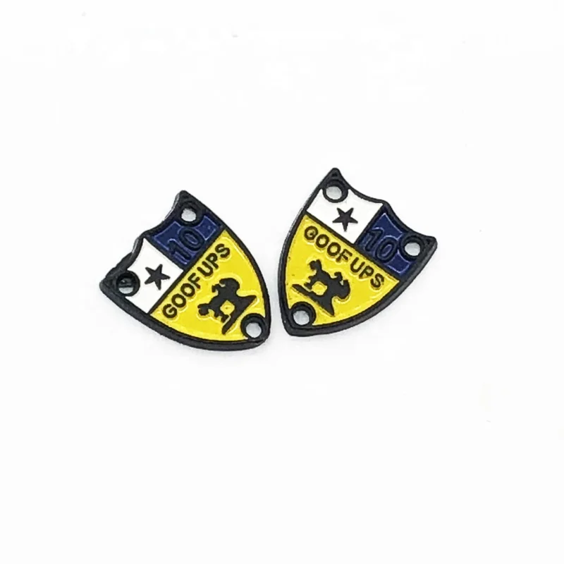 Custom metal label for clothing or clothes accessories