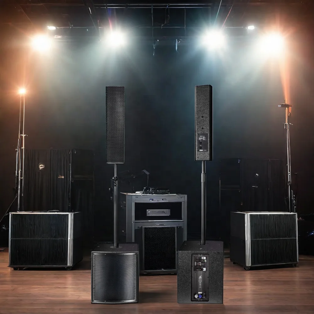 Professional Sound Pa System With  Sound Bar And 12inch Active Subwoofer Column Speaker Active Speaker